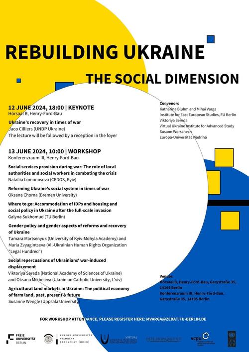 Keynote & Workshop: Rebuilding Ukraine