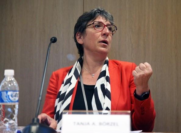 Tanja Börzel speaks during SCRIPTS' Latin America Conference in São Paulo, Brazil