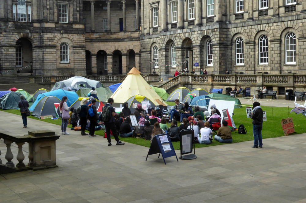 Edinburgh University: Student protest